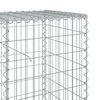 vidaXL Panier gabion avec couvercle 800x50x100 cm fer galvanis&eacute;