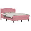 vidaXL Cadre de lit 2 pi&egrave;ces Rose 120 x 190 cm Velours