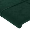 vidaXL T&ecirc;tes de lit Vert fonc&eacute; 160x5x78/88 cm Velours