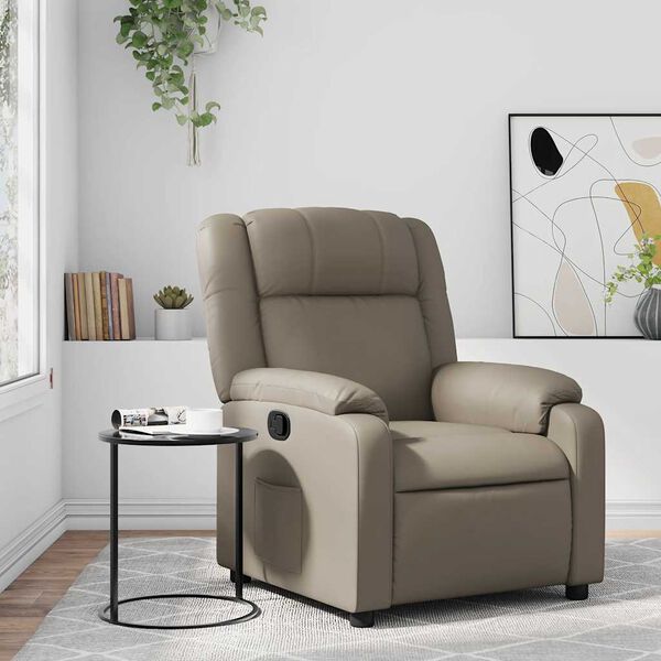 vidaXL Fauteuil inclinable Cappuccino Similicuir