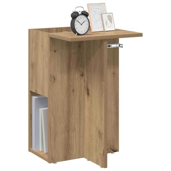 vidaXL Table d'appoint Ch&ecirc;ne artisanal 35 x 40 x 55 cm