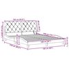vidaXL Cadre de lit avec LED sans matelas gris clair 160x200 cm tissu