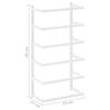 vidaXL Porte-serviette Blanc 24x12x48 cm Acier