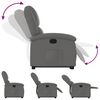 vidaXL Fauteuil inclinable Gris fonc&eacute; Tissu