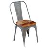 vidaXL Chaises &agrave; manger lot de 2 bois de r&eacute;cup&eacute;ration massif