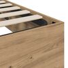vidaXL Cadre de lit ottoman avec stockage Ch&ecirc;ne Artisanal 100 x 200 cm