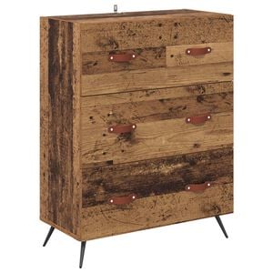 vidaXL Commode Bois ancien 69,5 x 34 x 90 cm Bois d&rsquo;ing&eacute;nierie