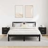 vidaXL Cabinet de chevet 2 pcs Ch&ecirc;ne noir 40 x 35 x 47,5 cm