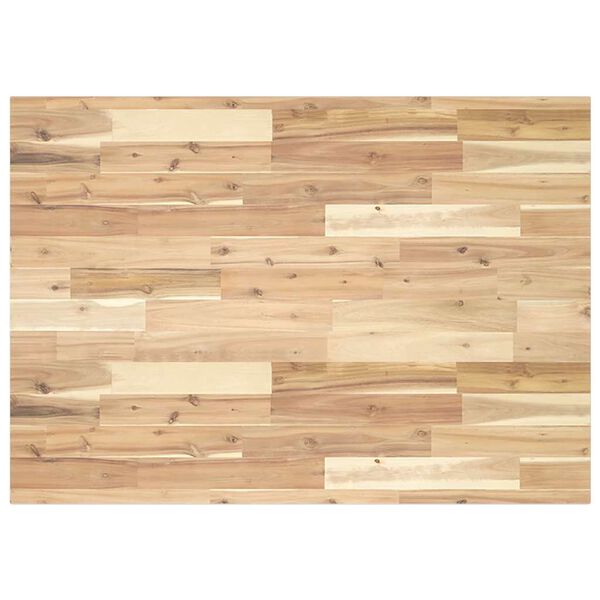 vidaXL Dessus de table rectangulaire 100x70x2 cm bois massif d'acacia