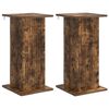 vidaXL Support de Plante 2 pcs Ch&ecirc;ne fum&eacute; 30,5 x 30 x 60,5 cm