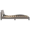 vidaXL Cadre de lit Dover taupe 120x200 cm tissu