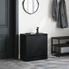 vidaXL Armoire &agrave; chaussures noir 60x34x63,5 cm bois d'ing&eacute;nierie