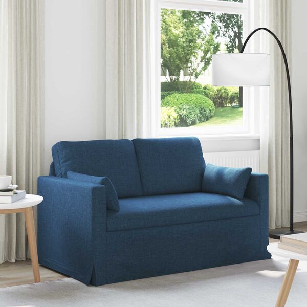 vidaXL Canap&eacute; 120cm Bleu M&eacute;tал