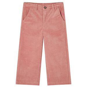 Pantalons pour enfants velours côtelé rose ancien 92