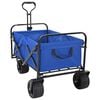 vidaXL Chariot de courses pliant 89 x 63 x 96 cm Bleu 200 kg