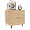 vidaXL Tables de chevet 2 pcs ch&ecirc;ne sonoma 40x35x47,5 cm