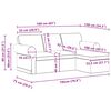 vidaXL Canap&eacute; 160cm Cr&egrave;me M&eacute;tал