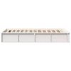 vidaXL Cadre de lit Blanc 90 x 200 cm Bois de pin massif