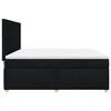 vidaXL Sommier &agrave; lattes de lit avec matelas Noir 180x200 cm Tissu