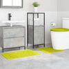 vidaXL Ensemble de tapis de bain antid&eacute;rapants 3 pcs Vert PP