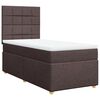 vidaXL Sommier &agrave; lattes de lit avec matelas Marron fonc&eacute; 90x190 cm