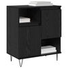 vidaXL Buffet 2 pcs Ch&ecirc;ne noir 60 x 35 x 70 cm