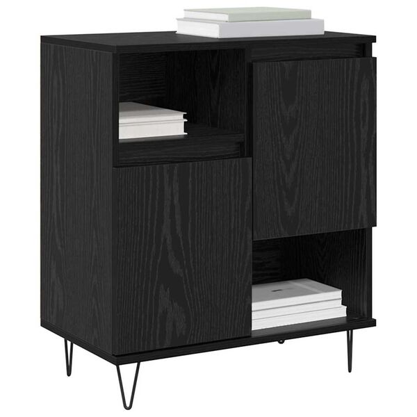 vidaXL Buffet 2 pcs Ch&ecirc;ne noir 60 x 35 x 70 cm