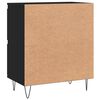 vidaXL Buffet Noir 60x35x70 cm Bois d'ing&eacute;nierie