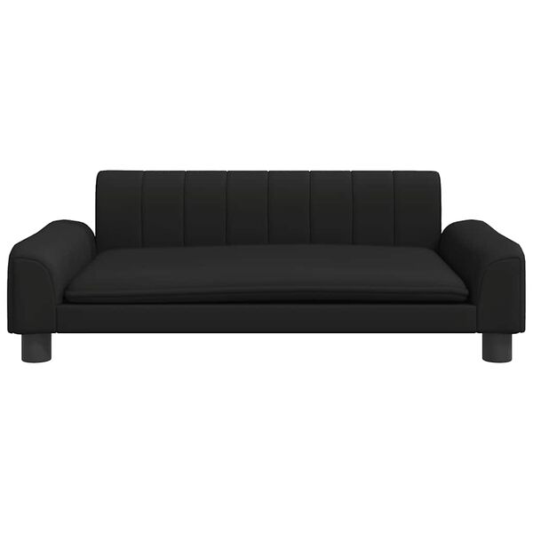 vidaXL Canap&eacute; pour enfants noir 90x53x30 cm similicuir
