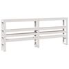 vidaXL Cadre de lit sans matelas blanc 180x200 cm bois massif de pin