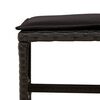vidaXL Ensemble &agrave; manger de jardin 13 pcs coussins noir r&eacute;sine tress&eacute;e