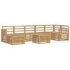 vidaXL Ensemble de canap&eacute;s d'ext&eacute;rieur 8 pc Blanc Bois d'Acacia Massif