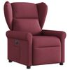 vidaXL Fauteuil inclinable &eacute;lectrique Rouge bordeaux Tissu
