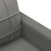 vidaXL Canap&eacute; &agrave; 3 places Gris fonc&eacute; 180 cm Tissu