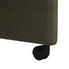 vidaXL Chaises de Salle &agrave; Manger avec Roues 2 pcs Vert arm&eacute;e