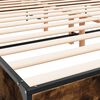 vidaXL Cadre de lit sans matelas ch&ecirc;ne fum&eacute; 180x200 cm