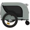 vidaXL Remorque de v&eacute;lo pour animaux de compagnie gris et noir