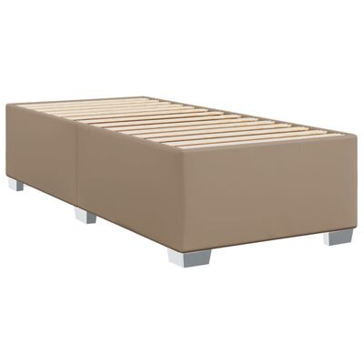 vidaXL Sommier à lattes de lit avec matelas Cappuccino 80x200 cm