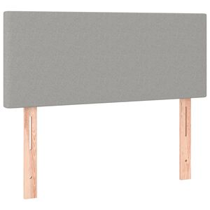 vidaXL T&ecirc;te de lit Gris clair 90x5x78/88 cm Tissu
