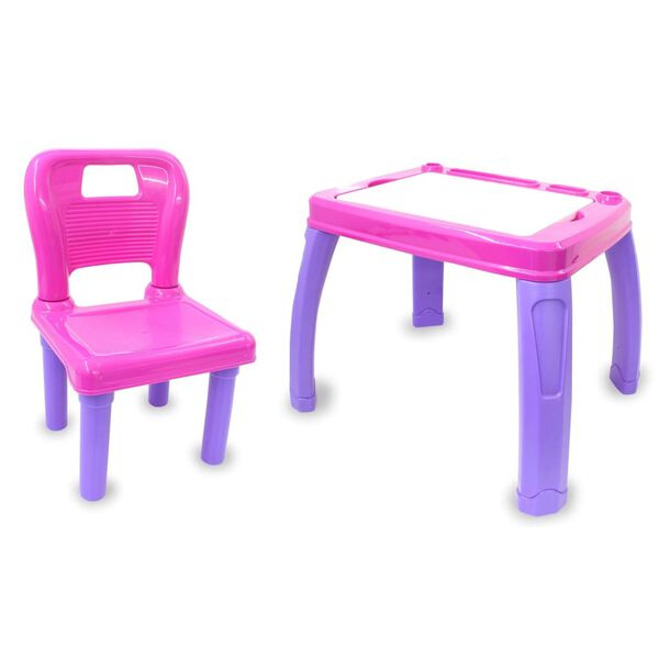JAMARA Groupe de si&egrave;ge d'enfant Lets Study 2 pcs Rose