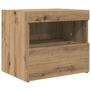 vidaXL Cabinet de chevet Ch&ecirc;ne artisanal 50 x 40 x 45 cm