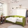 vidaXL Lit avec matelas et &eacute;clairage USB Vert clair Velours 90x200 cm
