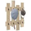 vidaXL Porte-manteau mural Montage mural Ch&ecirc;ne sonoma 60 x 3 x 82 cm