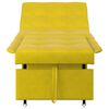vidaXL Canap&eacute;-Lit Jaune 194 x 67 x 82 cm Velours