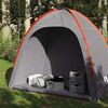 vidaXL Tente de rangement gris et orange imperm&eacute;able