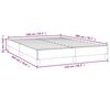 vidaXL Cadre de lit sans matelas gris clair 140x200 cm tissu