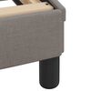 vidaXL Lit avec matelas Dover taupe 140x190 cm tissu