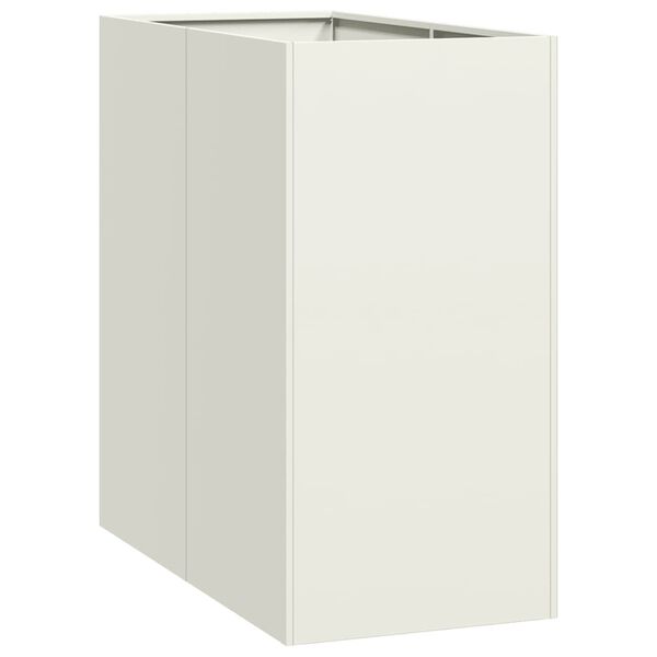 vidaXL Jardini&egrave;re blanc 40x80x80 cm acier