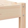 vidaXL Cadre de lit Marron 215,5 x 145,5 x 69,5 cm Bois de Pin Massif