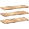 vidaXL &Eacute;tag&egrave;res flottantes 3 pcs 80x30x4 cm acacia massif non trait&eacute;